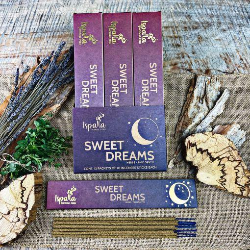 Ispalla Palo Santo, Wild Herbs & Florals Incense (Sweet Dreams)- Retail Display Box- 12 packs 